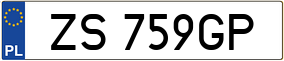 Trailer License Plate